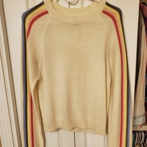 Rainbow Strip Sweater